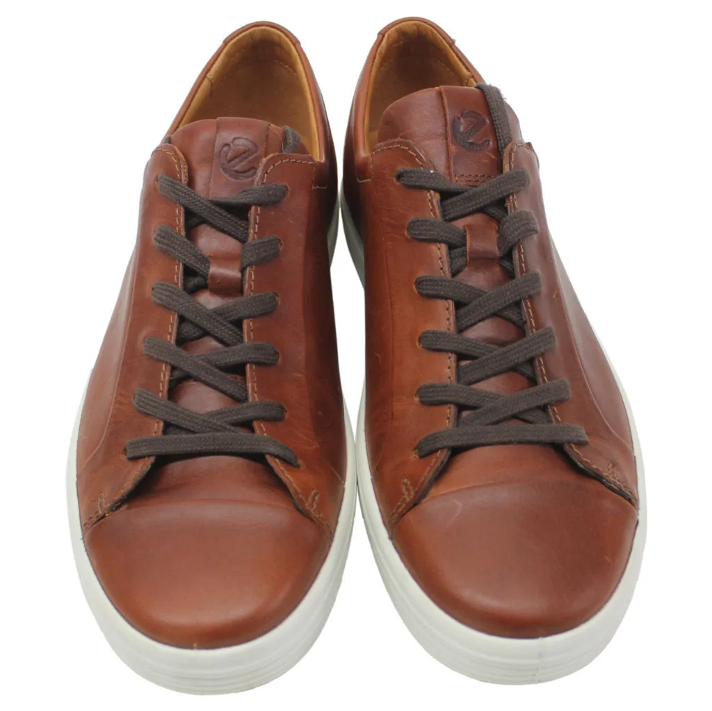 Ecco Mens Trainers Soft 7 470364 Sneakers Leather - UK 9-9.5